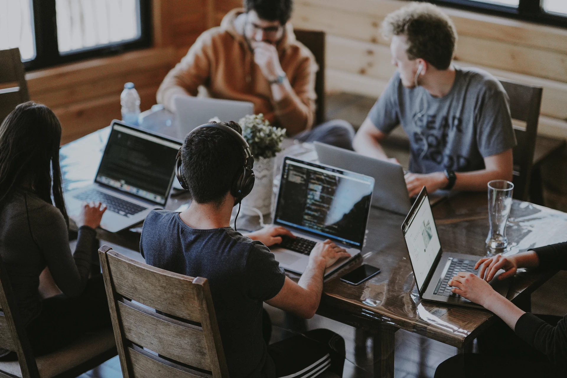 Team pairing on a project together